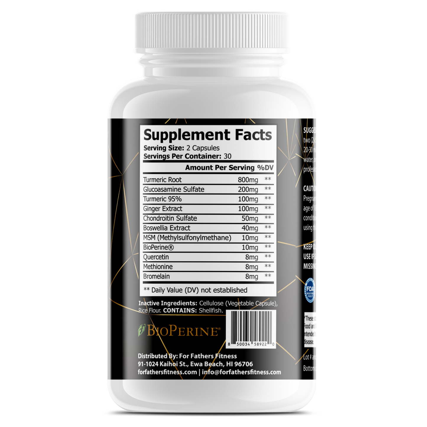 Platinum Turmeric Joint Support with BioPerine® – Max Absorption & Inflammation Relief