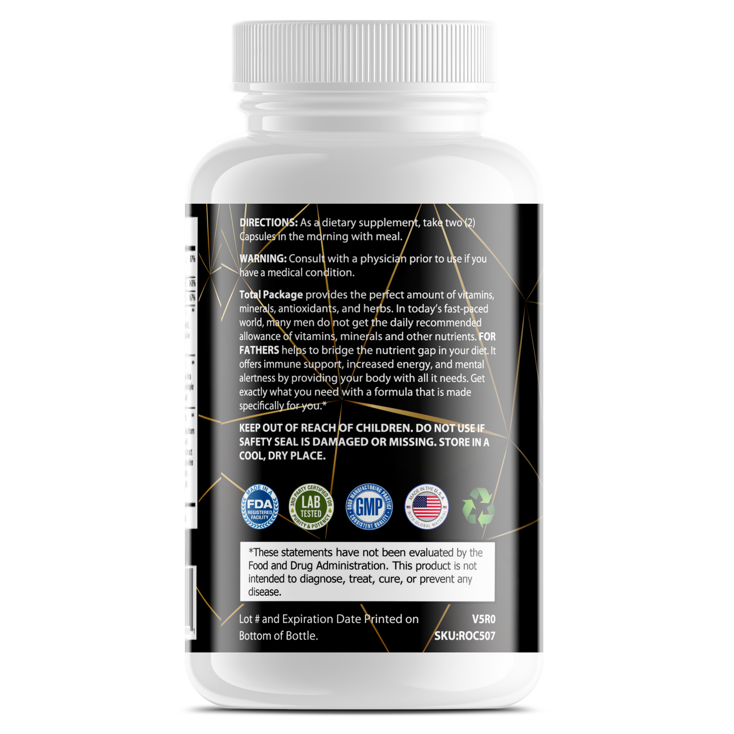 Men's Daily Multivitamin: Complete Vitamins Package