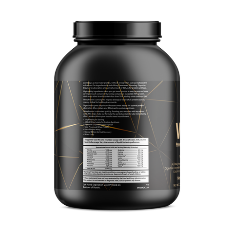 Whey Protein – Vanilla Milkshake | Muscle, Recovery, Energy & Metabolism | 5LB | For Fathers