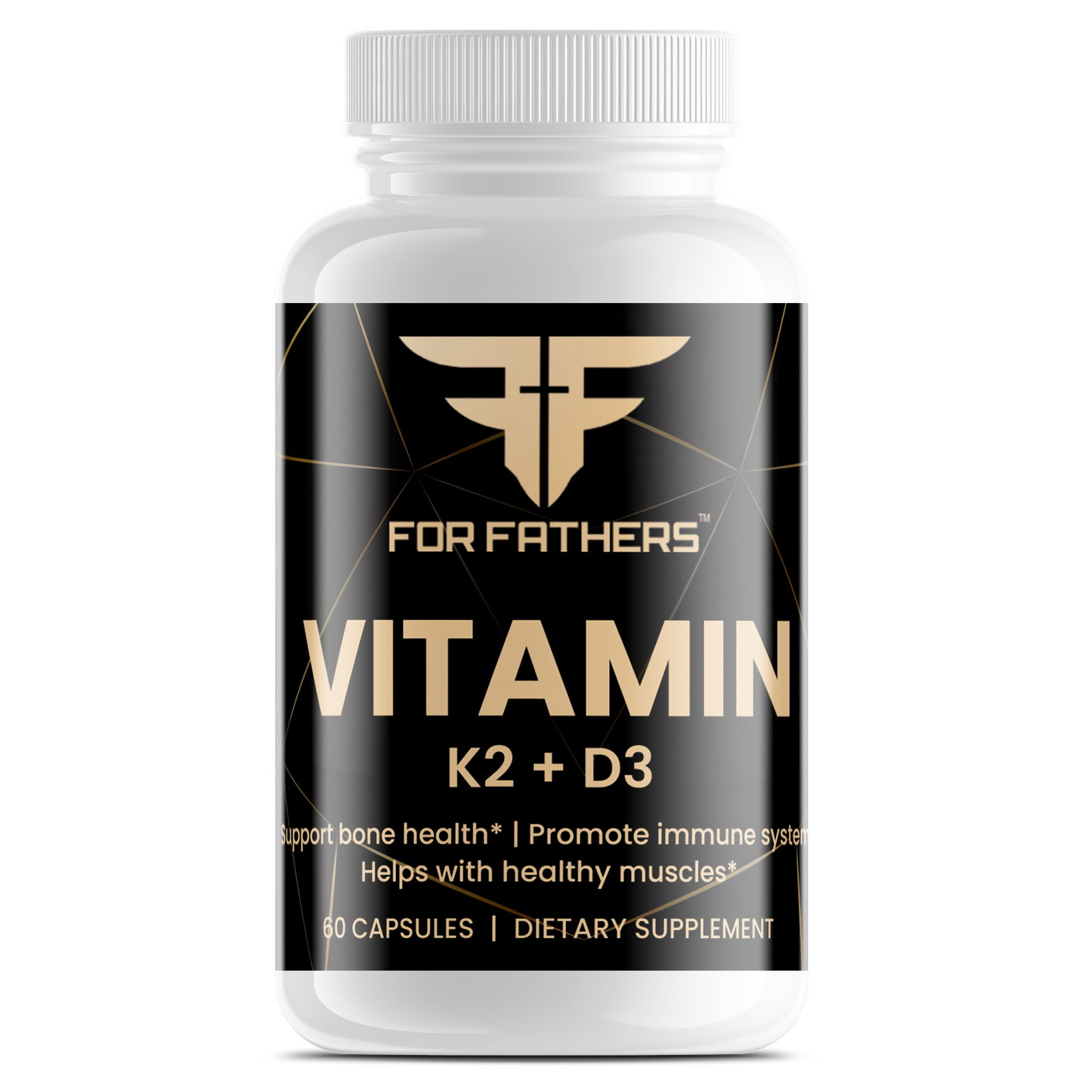 Vitamin K2 + D3 Supplement - Natural Vitamins for Health & Wellness