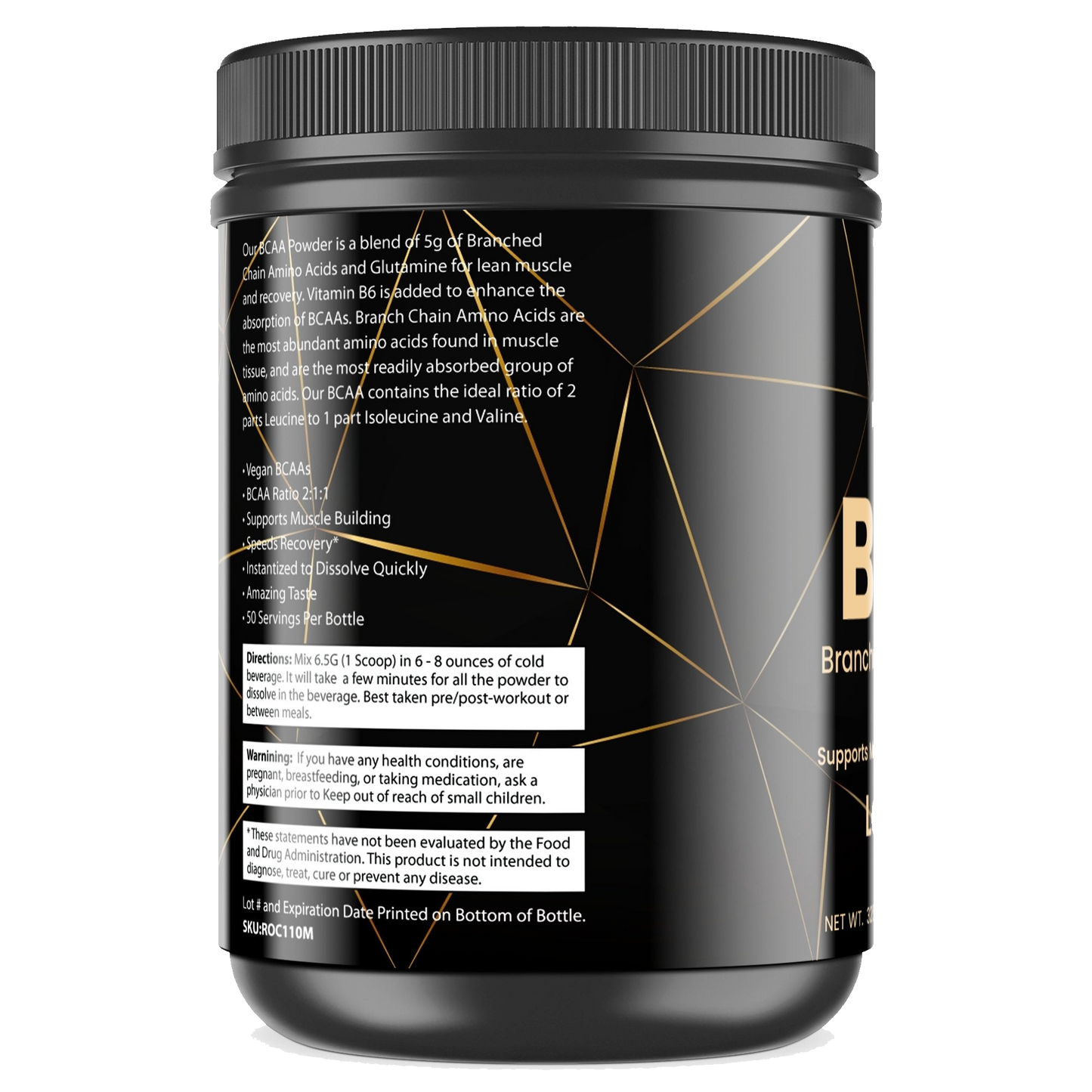 Lemon Lime BCAA 2:1:1 supplement - supplement facts