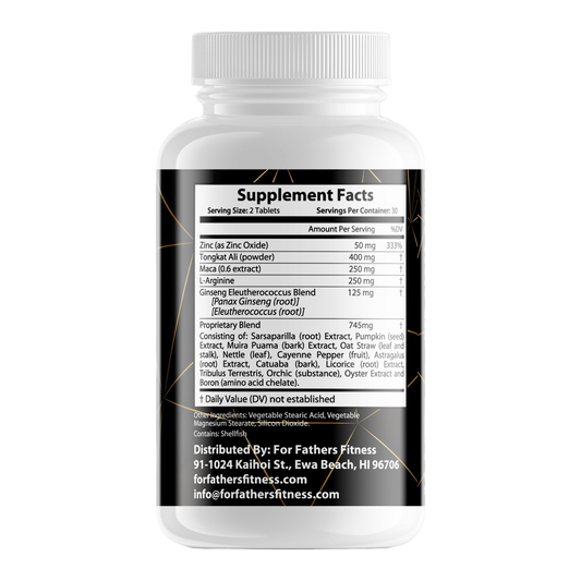 For Fathers Fitness male enhancement label