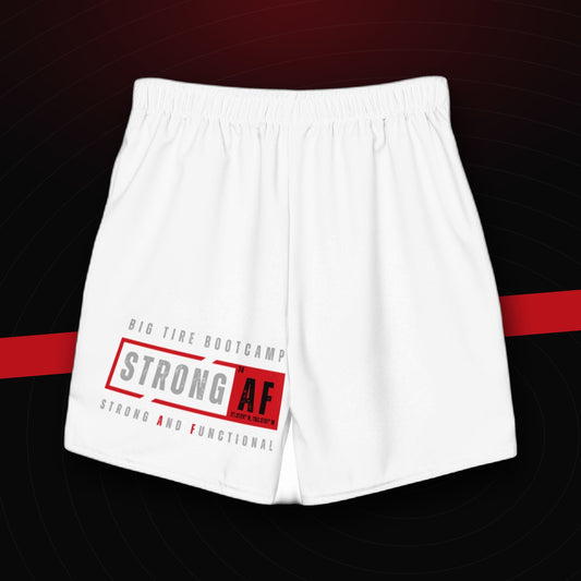 bg2|39116049449156|STRONG AF Men's Swim Trunks on dark