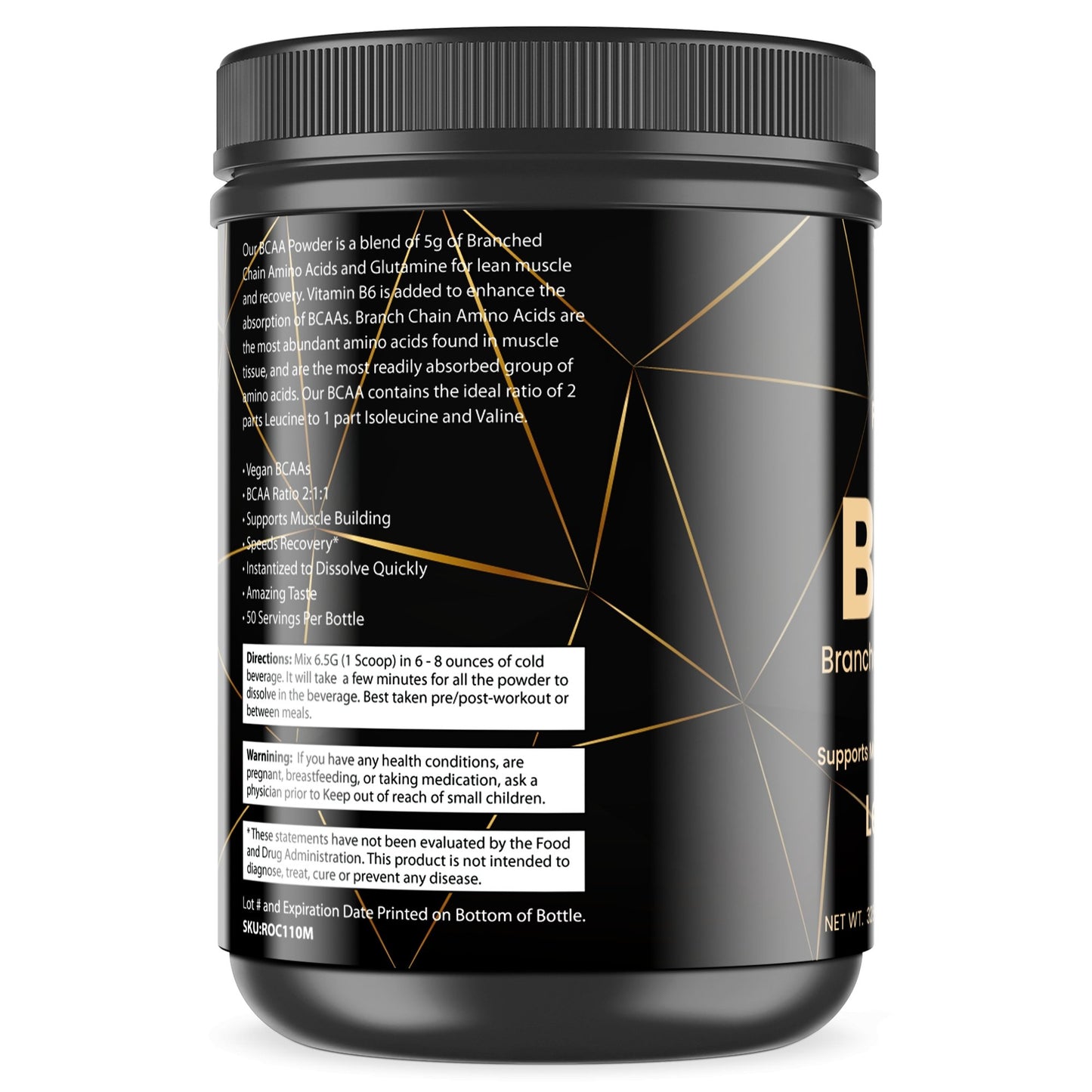 BCAA 2:1:1 Supplement with Lemon Lime Flavor - For Fathers Fitness