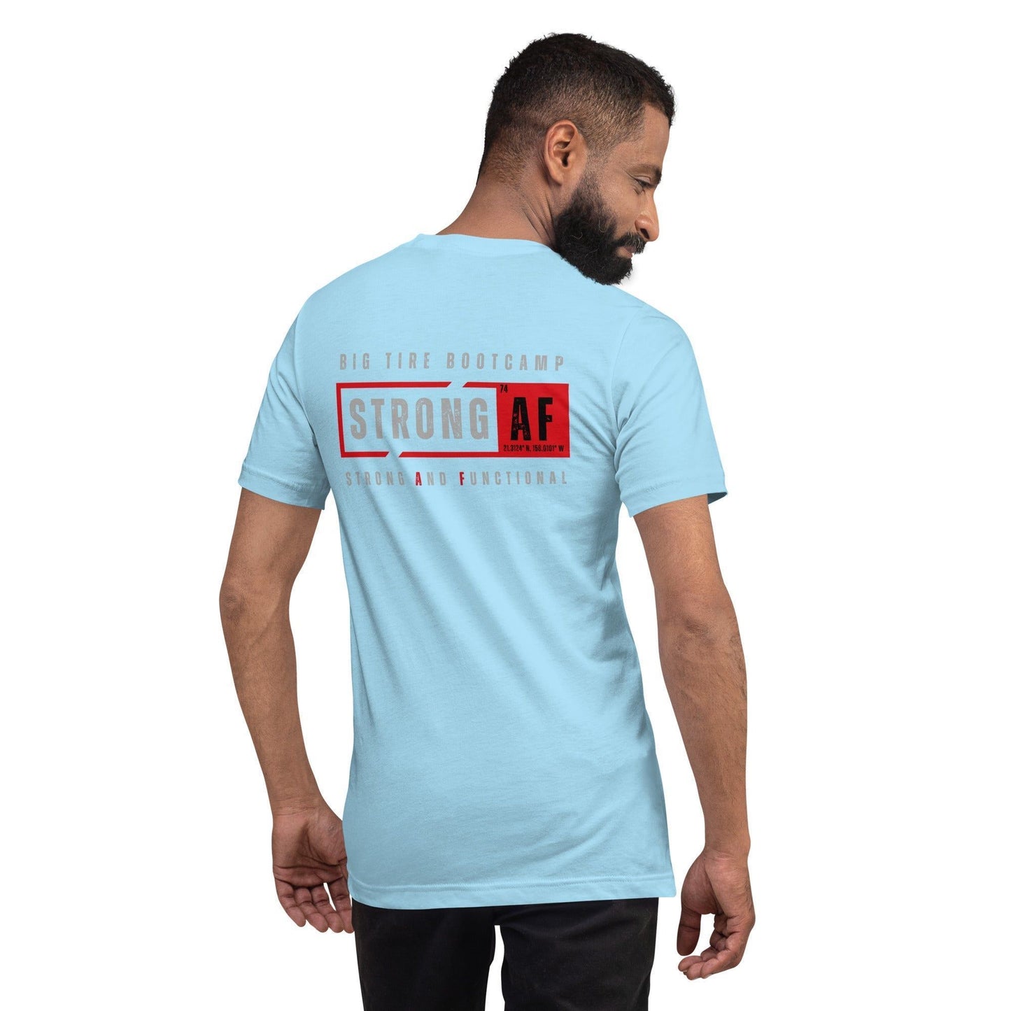 Big Tire Bootcamp Strong And Functional T-Shirt (Logo on Back) - For Fathers Fitness