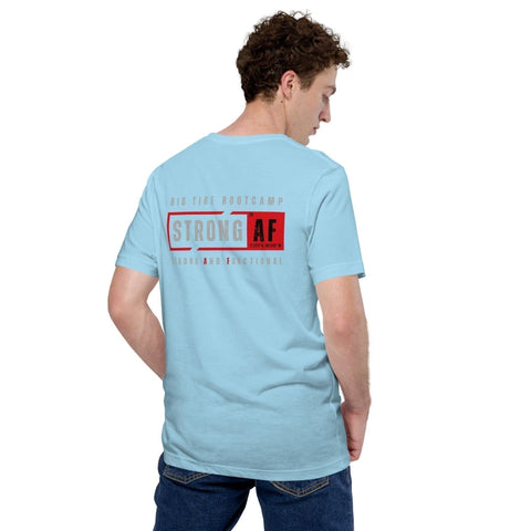 Big Tire Bootcamp Strong And Functional T-Shirt (Logo on Back) - For Fathers Fitness