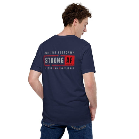 Big Tire Bootcamp Strong And Functional T-Shirt (Logo on Back) - For Fathers Fitness