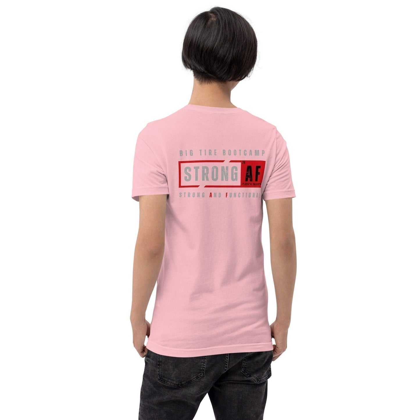 Big Tire Bootcamp Strong And Functional T-Shirt (Logo on Back) - For Fathers Fitness