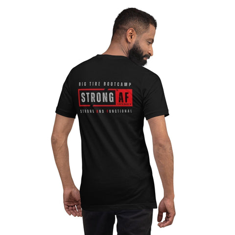 Big Tire Bootcamp Strong And Functional T-Shirt (Logo on Back) - For Fathers Fitness