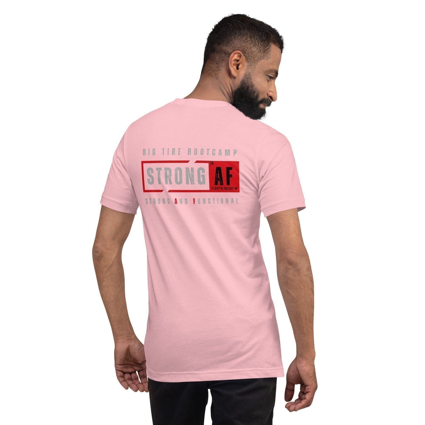 Big Tire Bootcamp Strong And Functional T-Shirt (Logo on Back) - For Fathers Fitness