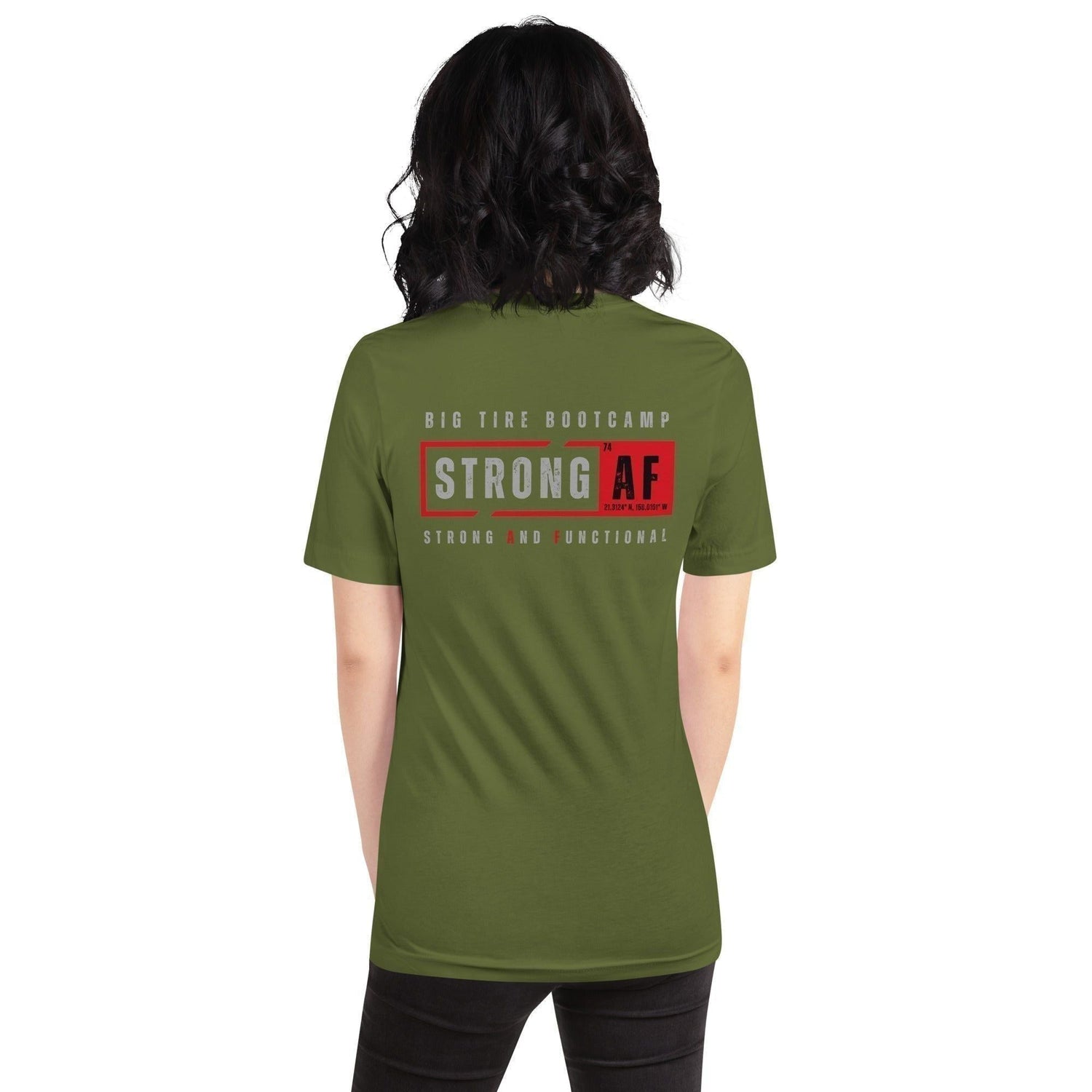 Big Tire Bootcamp Strong And Functional T-Shirt (Logo on Back) - For Fathers Fitness