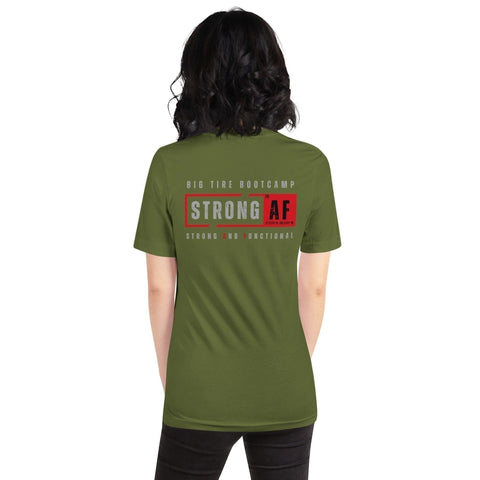 Big Tire Bootcamp Strong And Functional T-Shirt (Logo on Back) - For Fathers Fitness