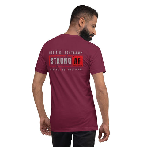 Big Tire Bootcamp Strong And Functional T-Shirt (Logo on Back) - For Fathers Fitness