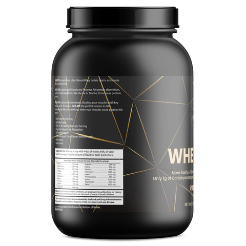 For Fathers 2LB 100% Whey Isolate Vanilla Milkshake Protein Powder – Rapid Absorption, Low-Fat, Energy Boosting - For Fathers Fitness