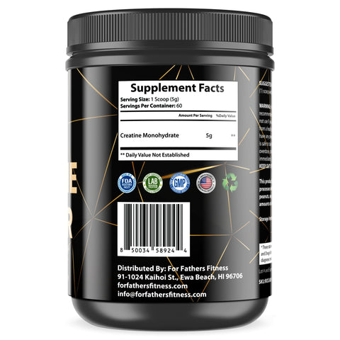 For Fathers Fitness Creatine: Top Quality, No Filler, Muscle Builder - For Fathers Fitness