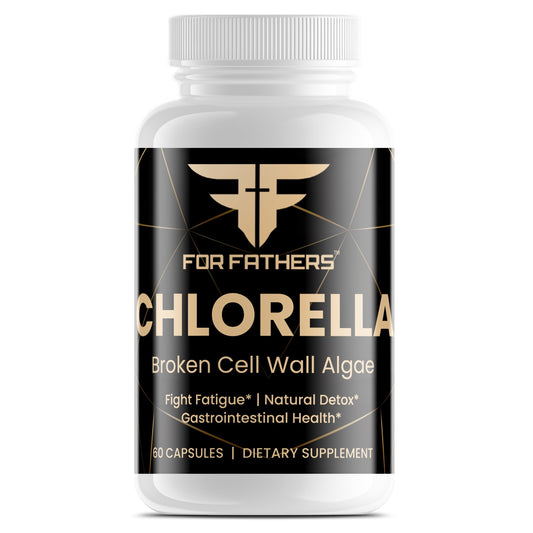 Organic Chlorella Tablets with Broken Cell Wall for Maximum Nutrition - For Fathers Fitness