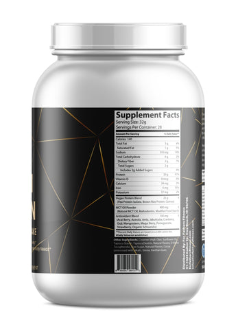 Organic Plant-Based Chocolate Vegan Protein Powder - 2 LB Natural & Healthy - For Fathers Fitness