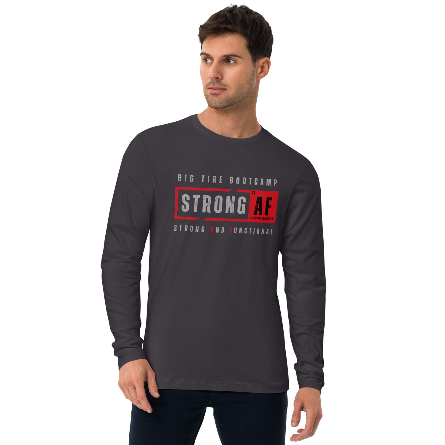 Strong And Functional Long Sleeve Fitted Shirt - For Fathers Fitness