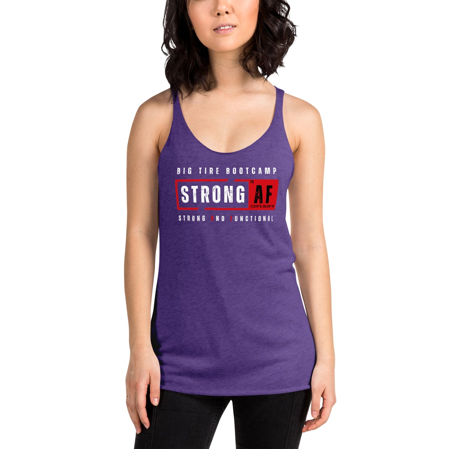 Strong And Functional Women's Racerback Tank Top - For Fathers Fitness
