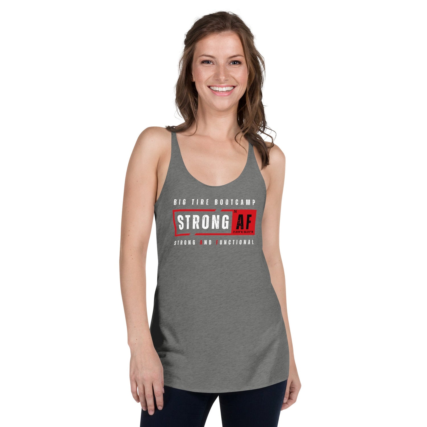 Strong And Functional Women's Racerback Tank Top - For Fathers Fitness