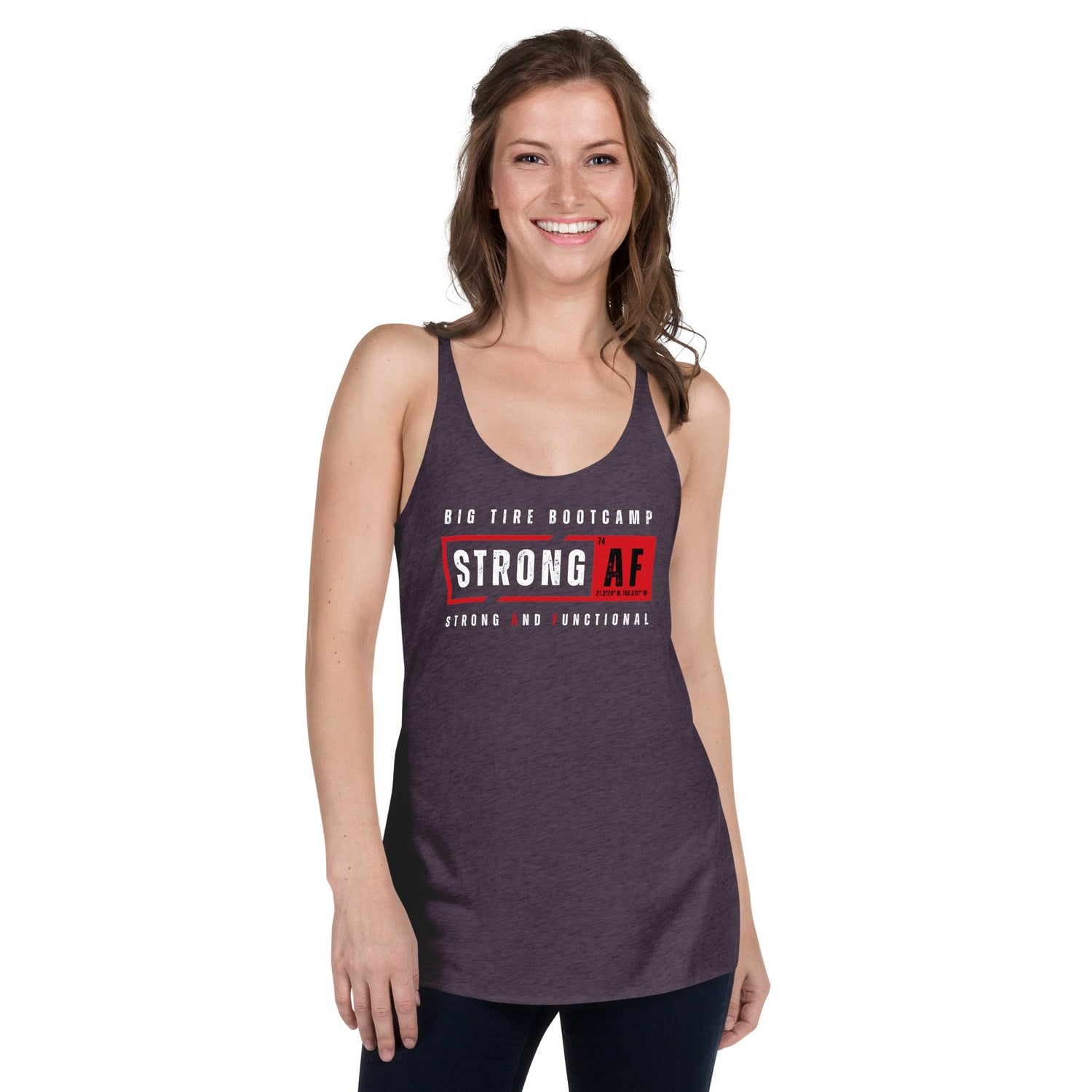 Strong And Functional Women's Racerback Tank Top - For Fathers Fitness