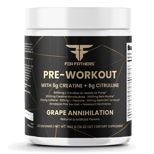 Pre-Workout with Creatine – Grape Annihilation – For Fathers Fitness – front