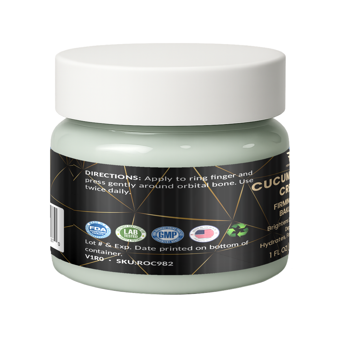 Cucumber Eye Cream – For Fathers Fitness – left