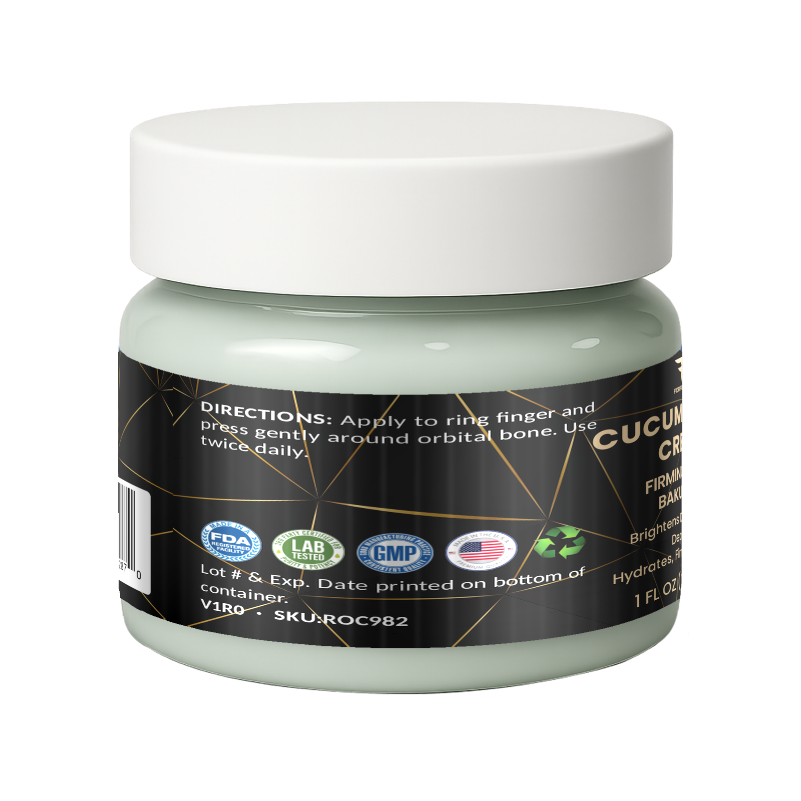 Cucumber Eye Cream – For Fathers Fitness – left