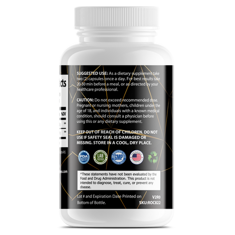Organic Ashwagandha Capsules - Natural Stress & Anxiety Relief Supplement for Improved Sleep & Mood