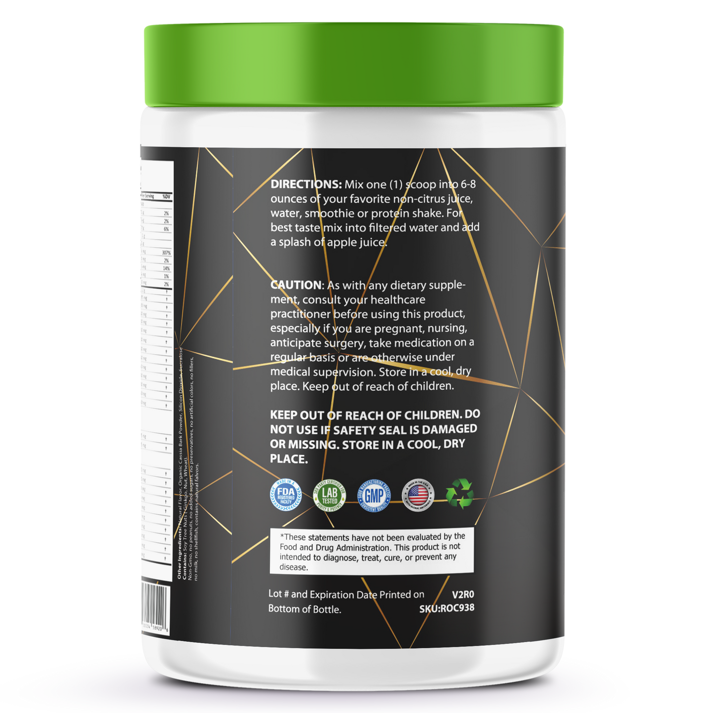Organic Green Superfood – Apple Cinnamon | Energy, Detox & Immunity