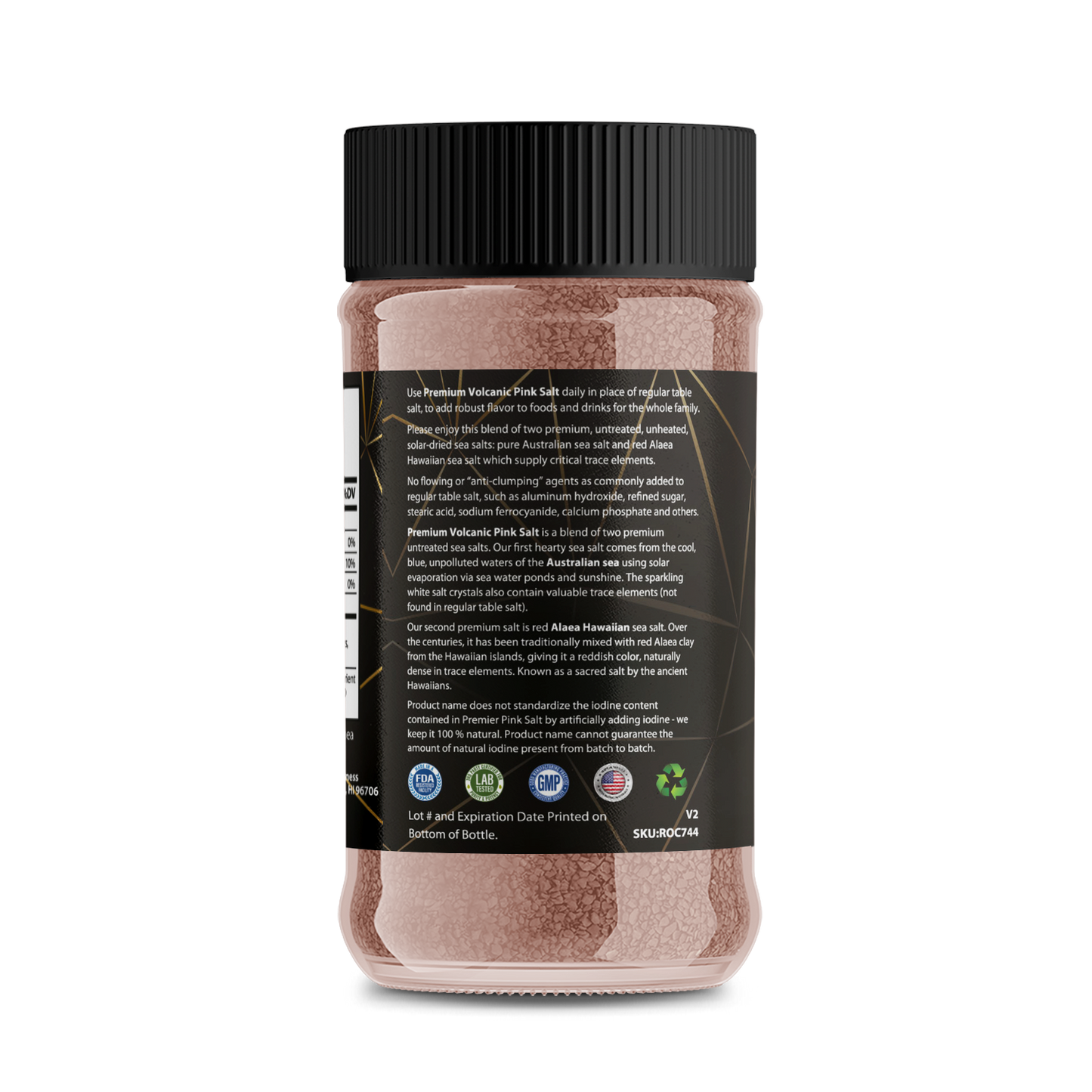 Premium Volcanic Pink Salt – Mineral-Rich Sea Salt with Hawaiian Volcanic Clay