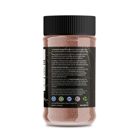Premium Volcanic Pink Salt – Mineral-Rich Sea Salt with Hawaiian Volcanic Clay