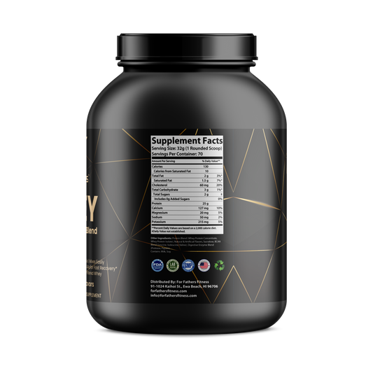 Whey Protein – Vanilla Milkshake | Muscle, Recovery, Energy & Metabolism | 5LB | For Fathers