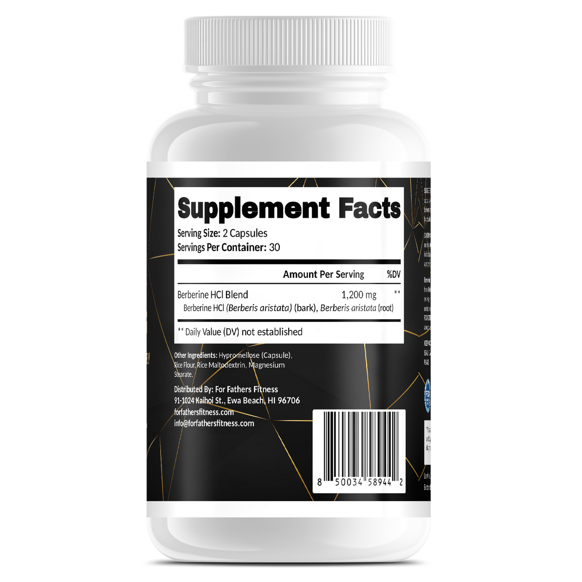 Berberine Plus – For Fathers Fitness – back