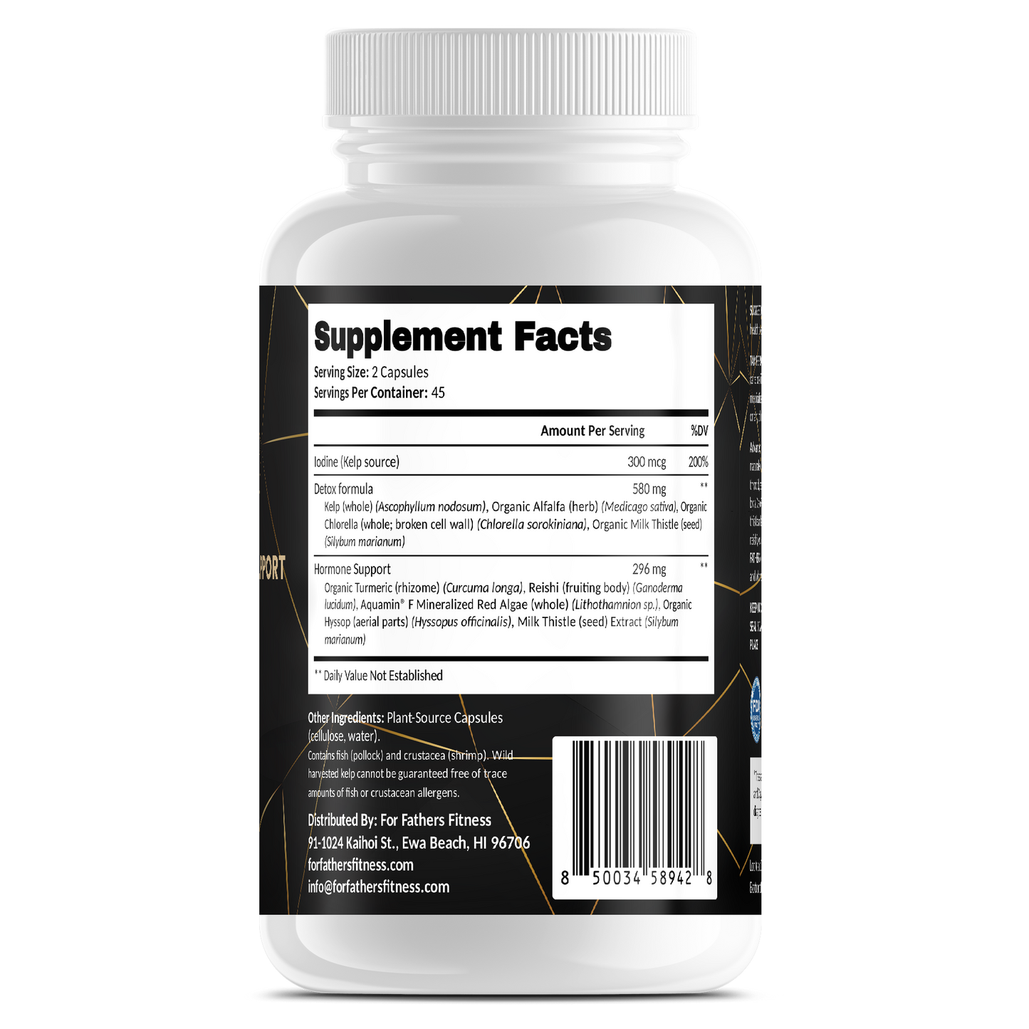 Advanced Thyroid & Hormone Support – For Fathers Fitness – back