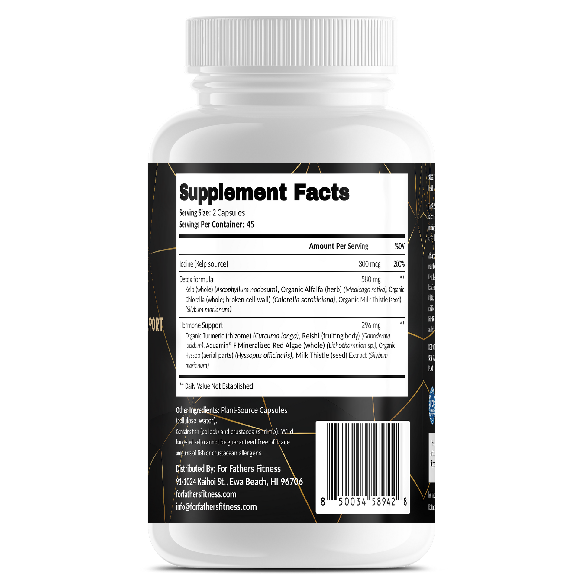Advanced Thyroid & Hormone Support – For Fathers Fitness – back