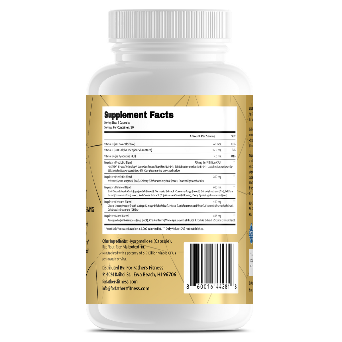 Menopause Support – FOR HER by For Fathers Fitness – back