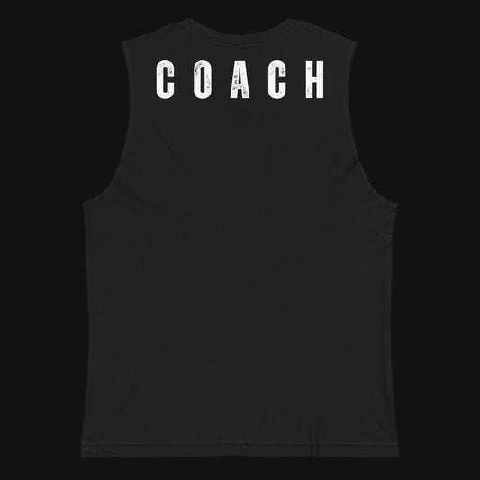 Strong AF Logo Coach version muscle shirt, back