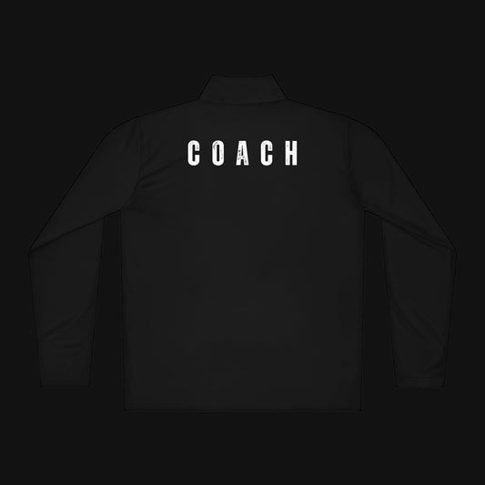 Strong AF Coach quarter-zip pullover, back