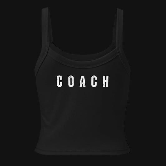 Strong AF women's Coach micro-rib tank top, back