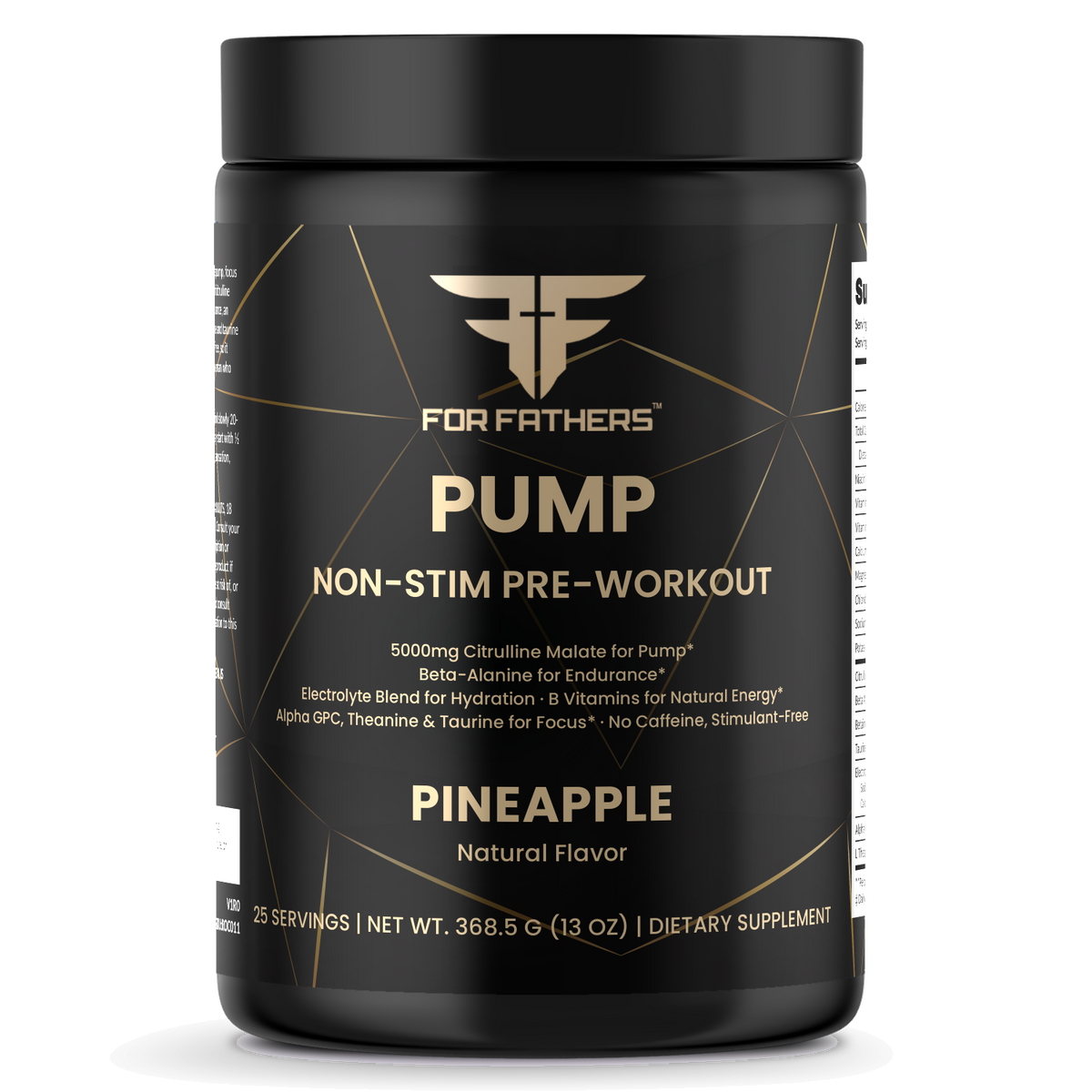 Pump Non-Stim Pre-Workout – Pineapple – For Fathers Fitness – front