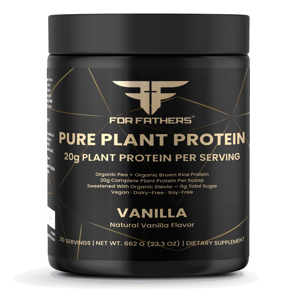 Pure Plant Protein – Vanilla – For Fathers Fitness – front