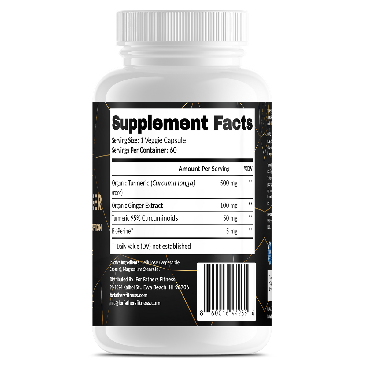 Turmeric With Ginger – For Fathers Fitness – back