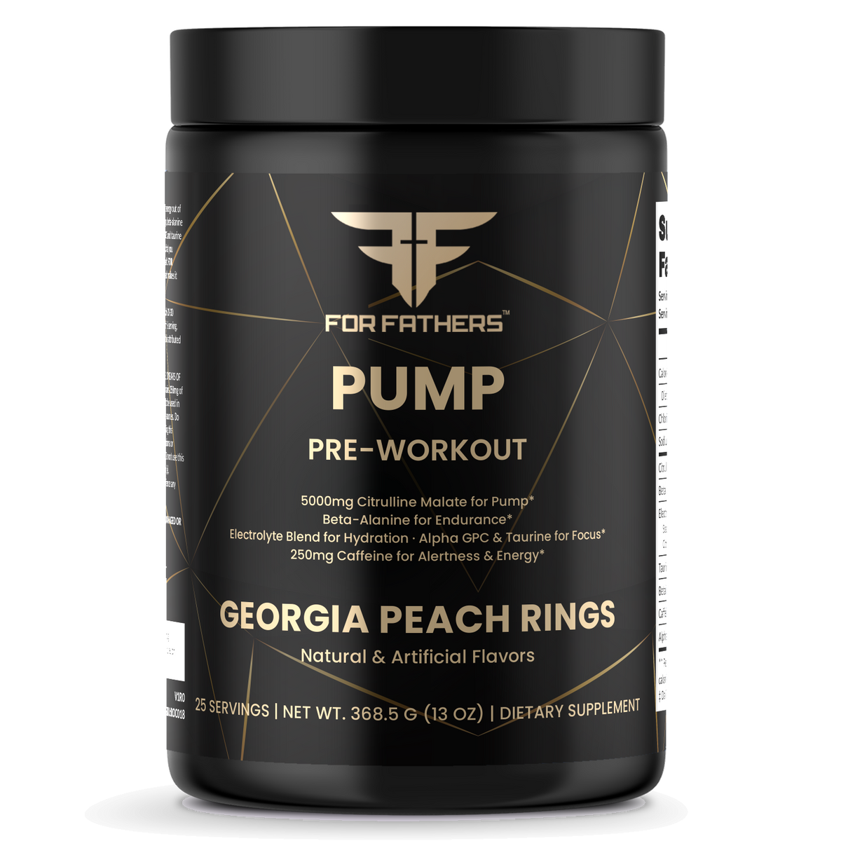 Pump Pre-Workout – Georgia Peach Rings – For Fathers Fitness – front