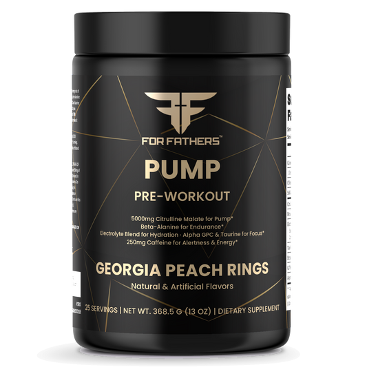 Pump Pre-Workout – Georgia Peach Rings – For Fathers Fitness – front