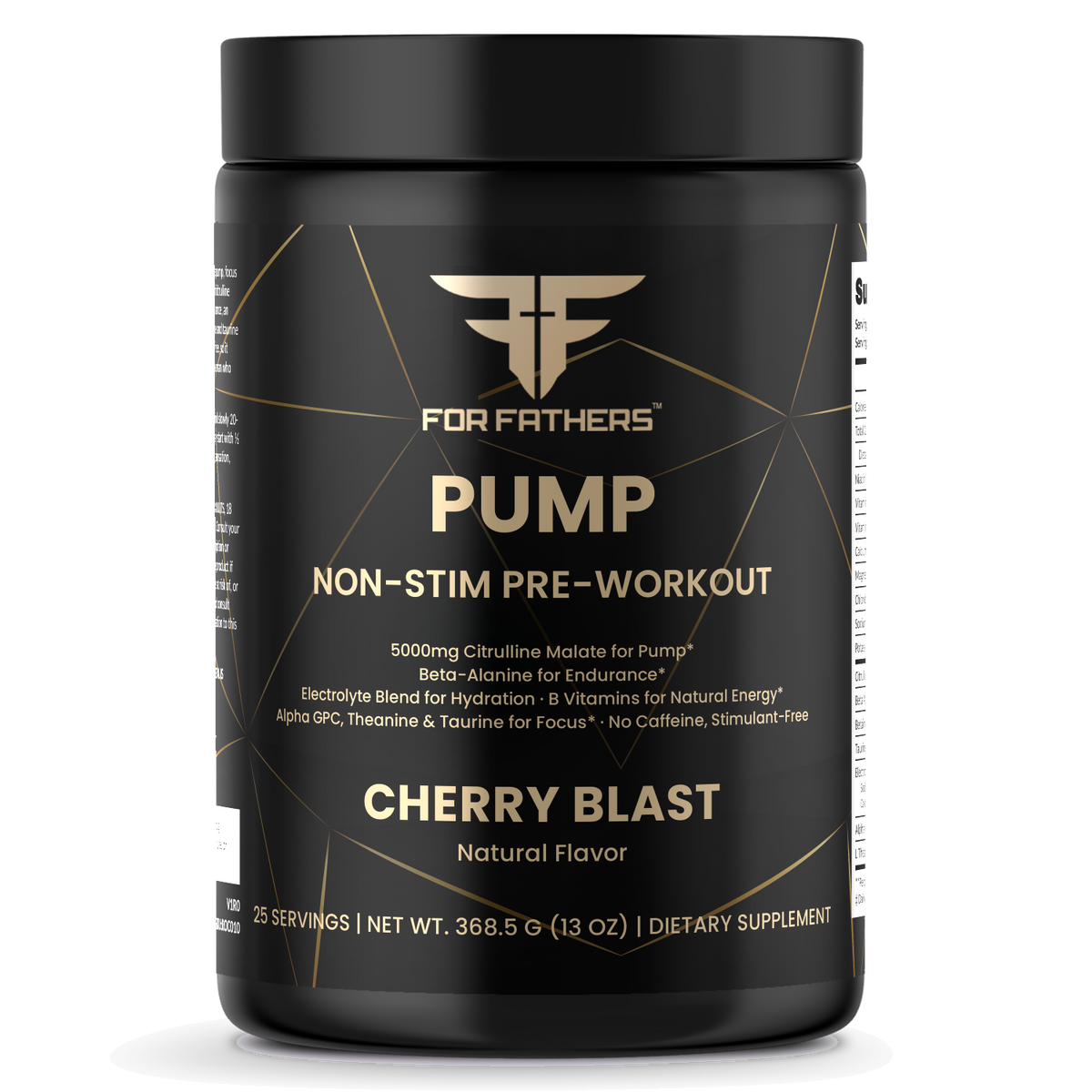 Pump Non-Stim Pre-Workout – Cherry Blast – For Fathers Fitness – front