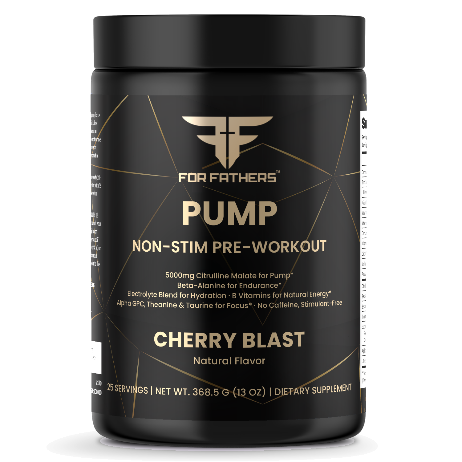 Pump Non-Stim Pre-Workout – Cherry Blast – For Fathers Fitness – front