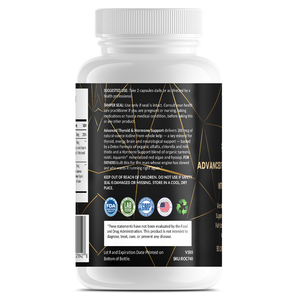 Advanced Thyroid & Hormone Support – For Fathers Fitness – side