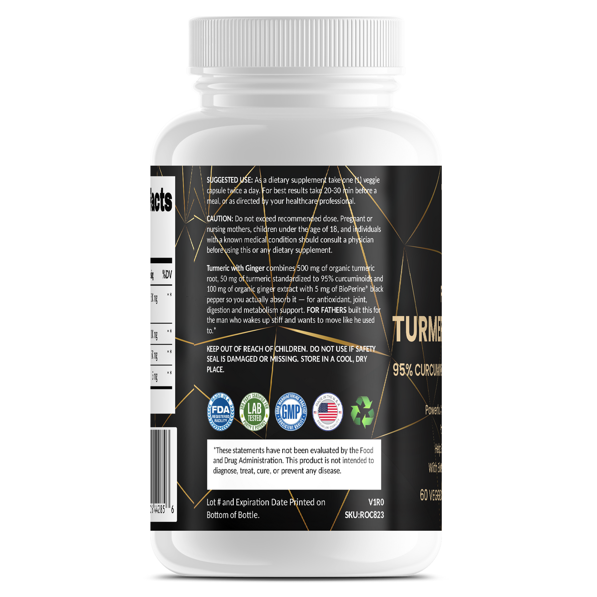 Turmeric With Ginger – For Fathers Fitness – side