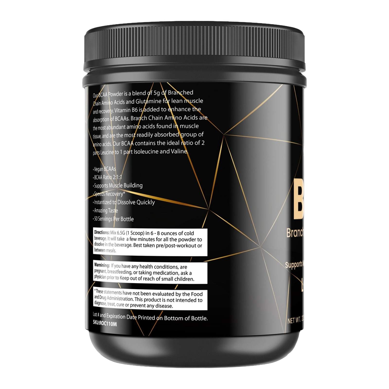 For Fathers Fitness bcaa supplement with lemon lime flavor label
